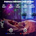 thumbnail image 3 of Proyector de luz de noche estrellada ajustable de 360°, proyector de estrella de astronauta para niños, luz de galaxia con temporizador y control remoto, para bebés/adultos/dormitorio, 3 of 5