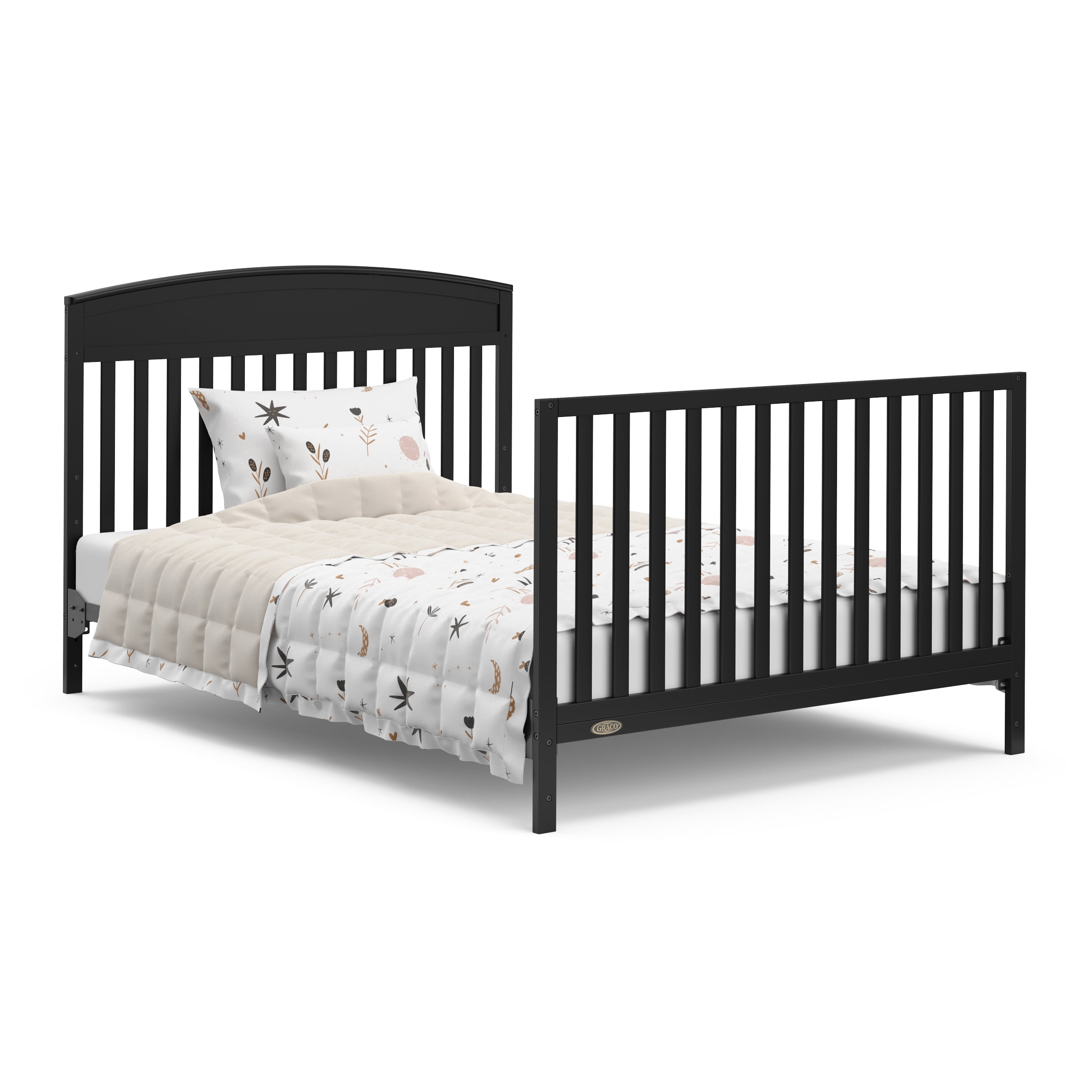 Graco Benton 5-in-1 Convertible Baby Crib with Drawer, Black