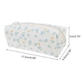 thumbnail image 2 of Unique Bargains 1 Pc Floral Print Style Drawstring Makeup Bag for Vacation Canvas Blue, 2 of 6