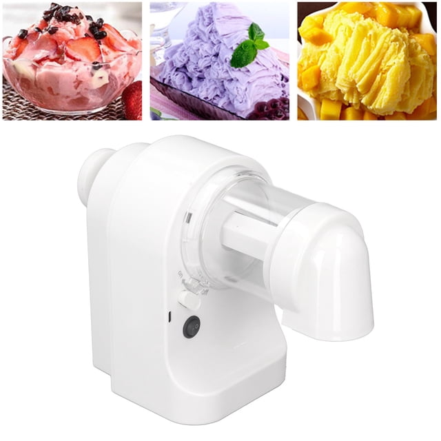 Electric Ice Crusher Machine, USB Rechargeable Steel Blades Compact Shaved Ice Machine Easy To Clean with Ice Tray for Cocktail
