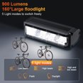 thumbnail image 3 of Wsdcam Bicycles Front Light Rechargeable 900 Lumens Led Bike Headlight for Night Riding, 3 of 6