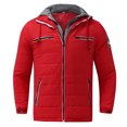 thumbnail image 5 of Gibobby Chamarra hombre chamarra acolchada para hombre, chamarra acolchado plegable, resistente a la intemperie(Rojo,XG), 5 of 5