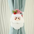 thumbnail image 6 of Christmas Curtain Tie under $5! Yannianjz Christmas Curtain Tie Back,Santa Snowman Fabric Curtain Holder,Holiday Window Decoration,Festive Living Room Decor,Adjustable Curtain Clip for Home Kitchen, 6 of 6