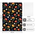 thumbnail image 2 of 2 Pcs Pioneer Flower Floral Print Pattern Kitchen Towels, Funny Microfiber Dish Towel Set, 18" X 26" Tea Towels, 2 of 6