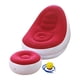thumbnail image 3 of Sillón inflable con reposapiés, muebles de moda, sillón reclinable para adultos. Rojo, 3 of 9