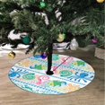 thumbnail image 2 of FMSHPON Set Art Sea Shell Water Xmas Christmas Tree Skirt Stand Mat for Holiday Party Decoration Indoor Outdoor 36 inches, 2 of 3