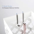 thumbnail image 5 of Square Umbrella Stand Rack Metal Umbrella Holder with Drip Tray For Home Office Decoration,White, 5 of 5