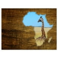 thumbnail image 1 of Design Art Africa Wildlife Map Design Canvas Print, 1 of 3