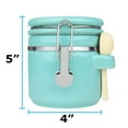 thumbnail image 2 of small 25oz turquoise canister, 2 of 7