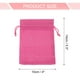 thumbnail image 2 of Bolsas de Yute Uxcell con Cordón, Sacos de Favor, Bolsas de Joyería para Regalos, Rojo Rosa, 2 of 7