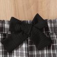 thumbnail image 7 of HCNTES Baby Girl Winter Clothes Baby Sweatsuit Baby Girl Clothes Long Sleeve Ruffle Ribbed Romper + Plaid Bow Pants + Headband Newborn Infant Cute Set, 7 of 7