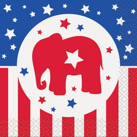Republican Ele-Countion Party Cocktail Napkins, 16-Count