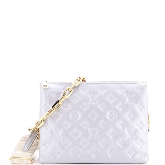 Pre-Owned Coussin Bag Monogram Embossed Lambskin PM By Rebag