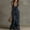 Navy Blue, variant on Morttic Women's V-Neck Ruffle Camisole Dress – Irregular Hem Bohemian Sleeveless Solid Color Vacation Maxi Dress Navy Blue,M