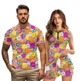 thumbnail image 2 of KUIFORTI Funny Matching Golf Shirts for Couple Floral Print His and Hers Golf Outfits Quarter Zip Stand Collar Quick Dry Lightweight Sport Apparel for Golf Tennis Casual Wear Summer Couple Gifts, 2 of 5