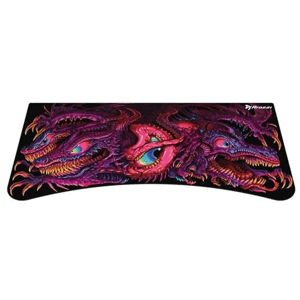 Arozzi Arena Gaming Desk Mat, Full Surface Custom Desk Pad, Interchangeable, Water Resistant & Washable Computer Desk Mouse Pad with Stitched Edges (D045)