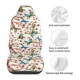 thumbnail image 5 of Honeii Floral With Butterflies Print Car Seat Covers 2 Pieces, Full Set Universal Seat Covers for Cars, Waterproof Auto Seat Protectors, 5 of 7