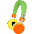 thumbnail image 2 of Merkury Innovations Urban Beatz Over-Ear Headphones Orange, 2 of 2