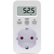 thumbnail image 1 of Medidor de consumo de energía, medidor de electricidad de enchufe, medidor de costo de energía, medidor de costo de electricidad, medidor de electricidad, enchufe con pantalla digital, pantalla LCD, potencia máxima 3680W esquí esquí Gafas de esquí, 1 of 5