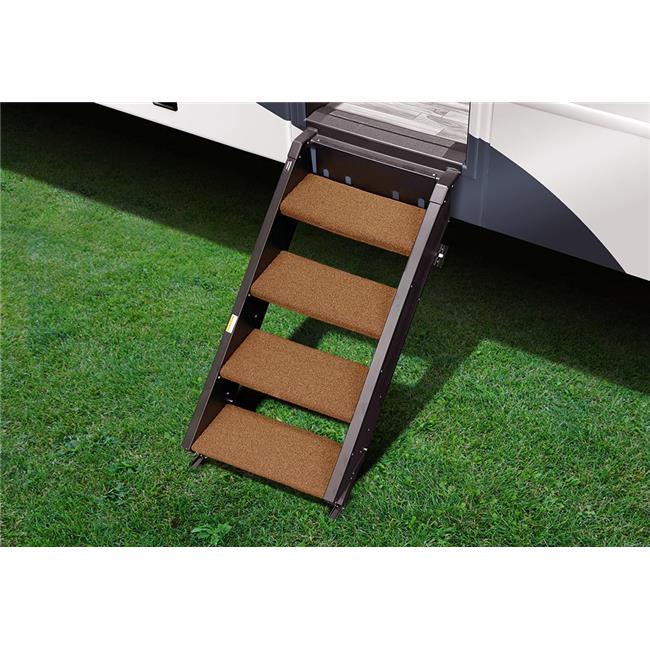 Presto Fit 20267 23.5 in. StepAbove RV Entry Step Rug, Buckskin Brown