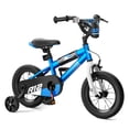 thumbnail image 2 of Korimefa 12 inch Kids Bike for Boys Ages 3-6 Years Children, Toddler Bike with Training Wheels, Dual Brakes, Easy Assembly,BMX Style Training Bicycle,Blue White, 2 of 9