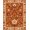 Orange, Pattern 9, variant on ODIKA 8'x10' Washable Area Rug Orange Rust Geometric Medallion Intricate Motif with Floral Accents for Living Room, Under Sectional, Family , Durable, Non-Slip
