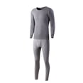 thumbnail image 1 of Chemises à Manches Longues pour Hommes Chemises à Manches Longues pour Hommes Coton Uni Coton Mince Col Rond Manches Longues sous-Vêtements Pantalon Ensemble, 1 of 8