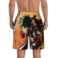 thumbnail image 4 of My Hero Academia Men's Swim Trunks Quick Dry Board Shorts Bathing Suit Swimsuits Beach Shorts with Mesh Lining, 4 of 7