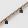 thumbnail image 3 of Supports de Main Courante Ajustables pour Escaliers Intérieurs Support de Rambarde d'Escalier Noir, 3 of 9