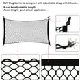 thumbnail image 4 of SUV Dog Car Net Barrier - Pet Car Partition Rear Seat Barrier Mesh, Easy to Install and Remove, Adjustable Car Dog Partition for Trucks, SUVs, Vans, Car Net Organizer Bag (47 * 27 inches), 4 of 8