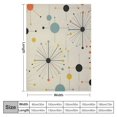 thumbnail image 4 of ARISTURING  Mid Century Throw Blanket, Retro Abstract Geometric Pattern Boho 1950s 1960s Iconic Atomic Starbursts Modern Sputnik Print Blanket for Couch Sofa Bed Decorative Gifts, 4 of 6