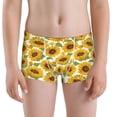 thumbnail image 5 of Yiaed Sunflowers Print Boys' Boxer Briefs Cotton Casual Stretch Comfort Boys Boxers - Kids Boxer Briefs Underwear for Boys (6-18)-Small, 5 of 5