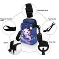 thumbnail image 5 of XYZCANDO Star Axolotl Cellphone Crossbody Bag Small Messenger Handbag for Travel Running Shop Portable Coin Purse Single Shoulder Bag Mini Purse Corssbody Blue, 5 of 7