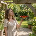 thumbnail image 5 of Hanging Bird Bath Bird Feeders for Outdoors Flower Shape Bird Water Bowl with Hanging Circle, Bird Feeders for Outside, Garden, Lawn Yard Decor Green, 5 of 8