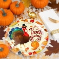 thumbnail image 5 of Fall Ornaments Thanksgiving Paper Plates Festive Fall Pumpkin And Leaves Pattern Disposable Tableware For Fall Harvests Party, 5 of 7