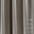 thumbnail image 4 of 3S Brother's Extra Long Solid Luxury Matte Velvet Soft Curtain Seashell Single Panel Hanging Back Tap & Rod Pocket Home Décor 5-25 Feet Custom Made Curtains -Made in Turkey Each(52"x84"), 4 of 7