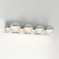 thumbnail image 5 of Artika Carat Modern LED Bathroom Vanity Light Fixture, Chrome, 5 of 5
