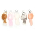 thumbnail image 2 of AMONIDA Decoration Key Chain,5pcs Handicraft Fluffy Animal Keychain Portable Cute Key Ring Car Bag Pendant Decoration, 2 of 8