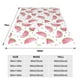 thumbnail image 3 of Balery Watermelon Manta de Felpa Suave y Acogedora – Cobija de Franela Aterciopelada para Cama, Lavable y Cálida para Sofá, Mascotas, Transpirable-60"x50", 3 of 7
