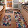 thumbnail image 2 of Kitchen Rugs Sets 3 Piece with Runner Floral Kitchen Floor Mat Carpet Farmhouse Rugs and Mats Non Skid Washable Runner Rug for Kitchen Office Sink Laundry, 2 of 12