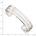 thumbnail image 3 of 925 Sterling Silver Cuff Bangle Bracelet, 3 of 8