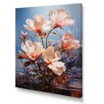 thumbnail image 2 of Designart "Pink Magnolias Representation Colorfuled Acrylic II" Floral Canvas Wall Art, 2 of 5