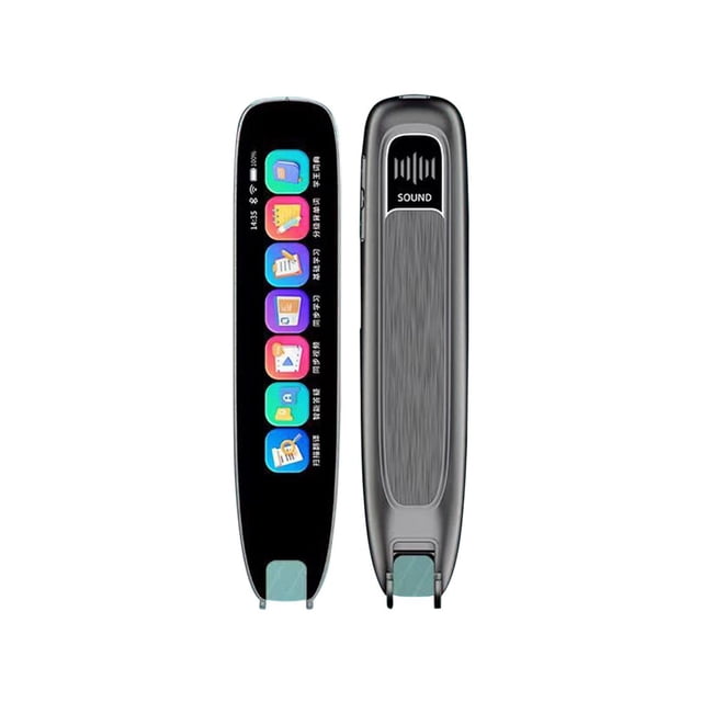 HLONK A26 Offline Photo Translation Pen Portable Electronic Translators Pen Multilingual Scanning Translation Tool Smart Screen Translation Pen for Travel Gray