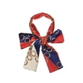 thumbnail image 1 of INSPIRAR CHIC Bufanda Larga Fina de Cadena con Rayas y Lunares para Mujeres, Pañuelo para el Cuello, Diadema Roja 147*13cm/57.87*5.12"(L*W), 1 of 7
