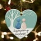 thumbnail image 4 of Adornos navideños, regalos navideños, decoración de la amistad con forma de corazón de vidrio marino, recuerdo de la amistad, adorno de corazón de la amistad para árbol de Navidad, adornos colgantes., 4 of 4