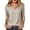 Beige#71, variant on UVEASISHA Blouses for Women Collared V Neck 3/4 Sleeve Tops Loose Fit Pullover Shirts Casual Work Everyday Summer Wear Beige XXL