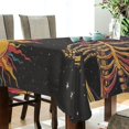 thumbnail image 5 of Yayeee Tablecloths 54" x 54" Rectangle Wrinkle Resistant Party Table Cover, Colorful Skeleton with Cloud, 5 of 8