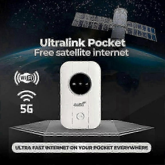 Free Satellite Internet in Your Pocket, Router Unlimited Satellite Internet Portable Satellite Internet WiFi, Ultra Link Freeui