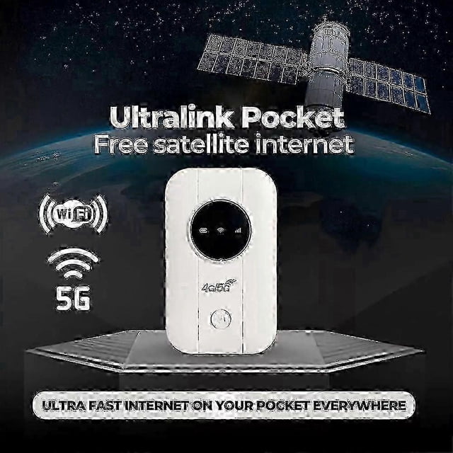 Free Satellite Internet in Your Pocket, Router Unlimited Satellite Internet Portable Satellite Internet WiFi, Ultra Link Freeui