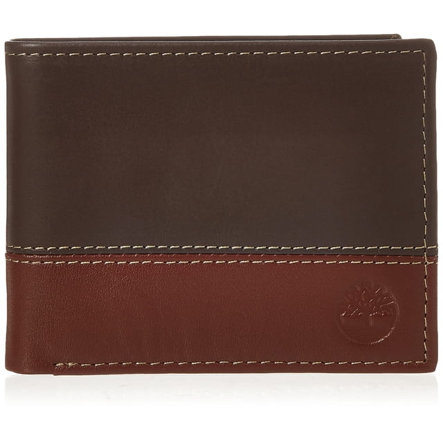 Cartera Timberland Passcase Billetera Bifold de Cuero Marrón para Hombre